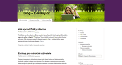 Desktop Screenshot of blog.e-letaky.cz